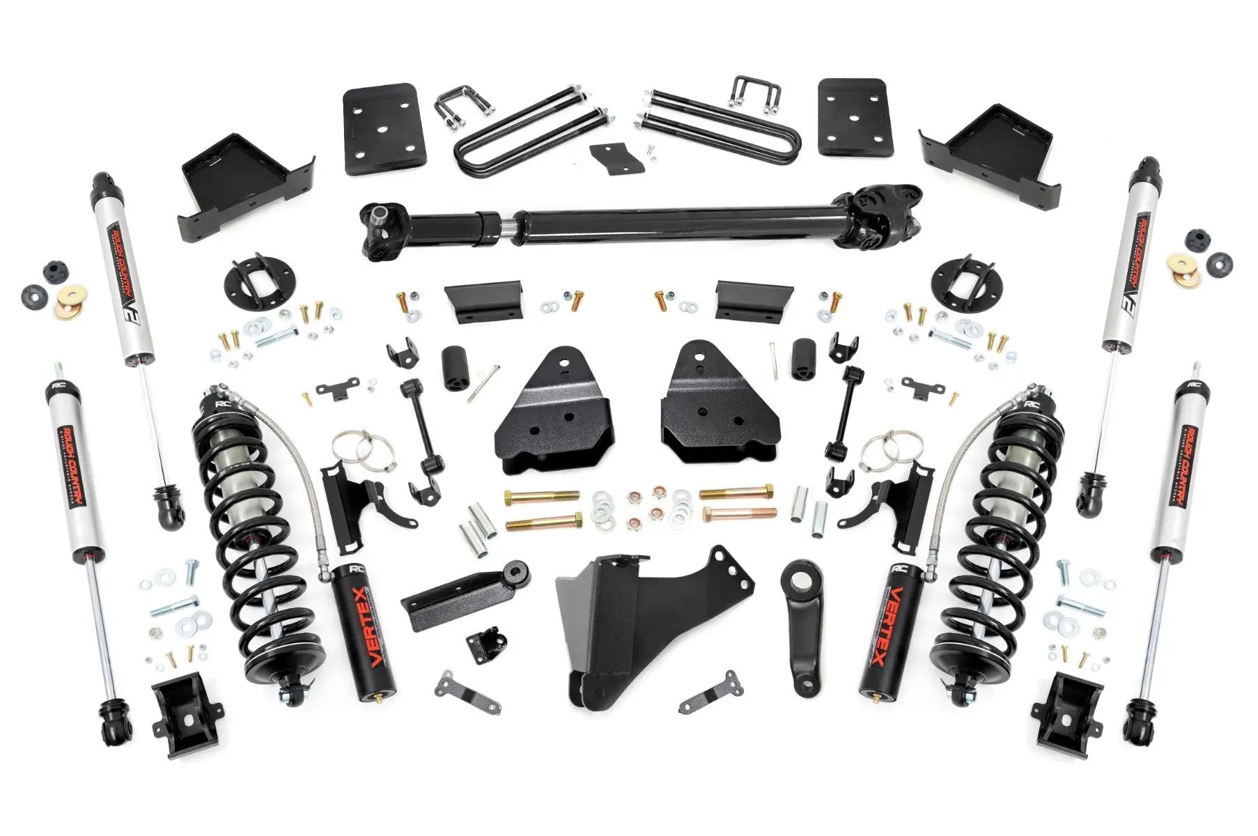 Rough Country 6 Inch Lift Kit | Diesel | FR D/S | C/O V2 | Ford F-250/F-350 Super Duty (17-22) by Rough Country