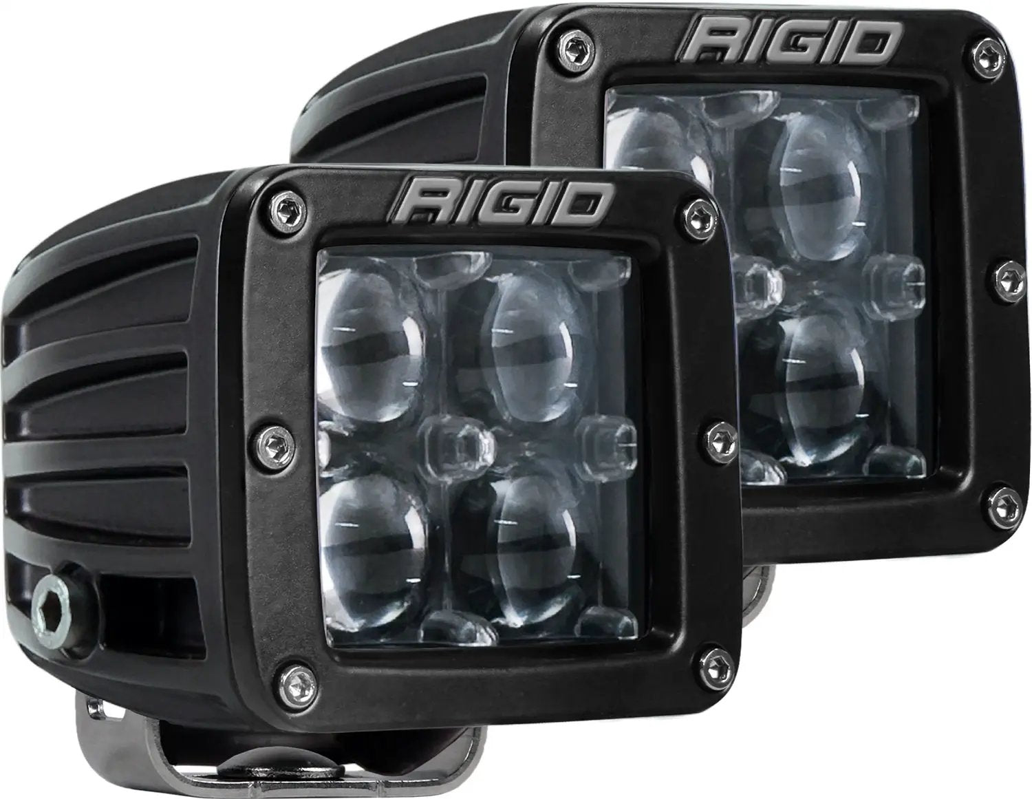 RIGID Industries D-Series PRO LED Light, Hyperspot Optic, Surface Mount, Black Housing, Pair by RIGID Industries