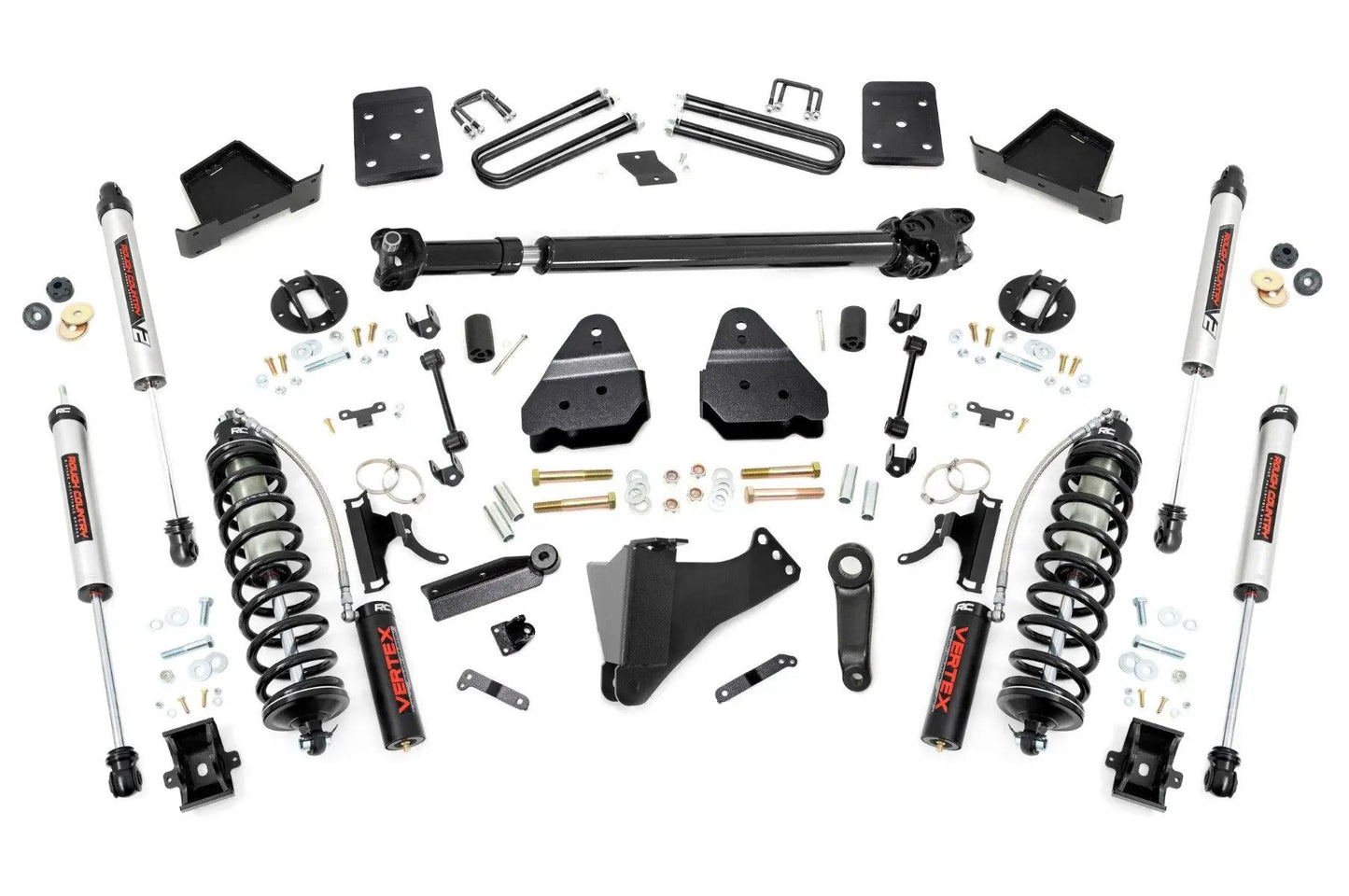 Rough Country 4.5 Inch Lift Kit | FR D/S | C/O V2 | Ford F-250/F-350 Super Duty (17-22) by Rough Country