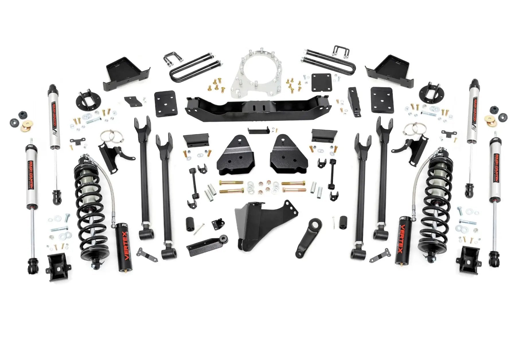 Rough Country 6 Inch Lift Kit | Diesel | 4 Link | OVLD | Ford F-250/F-350 Super Duty (17-22) by Rough Country
