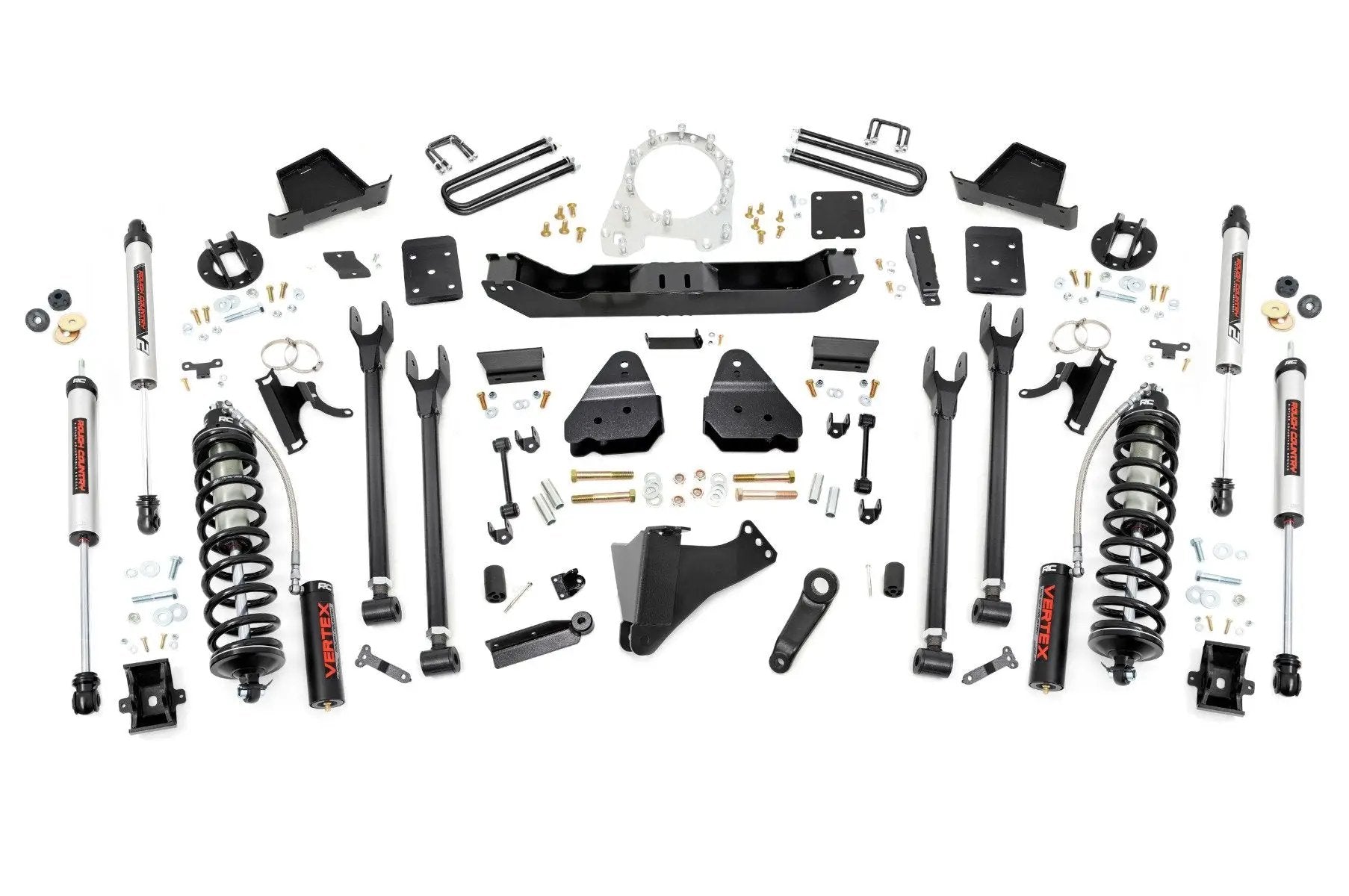 Rough Country 6 Inch Lift Kit | 4-Link | No OVLD | C/O V2 | Ford F-250/F-350 Super Duty (17-22) by Rough Country