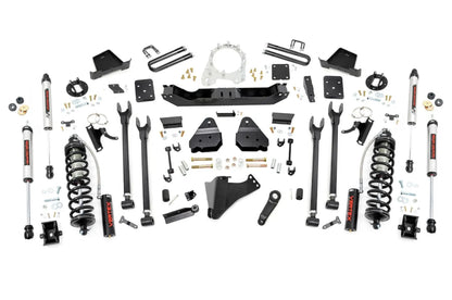 Rough Country 6 Inch Lift Kit | 4-Link | No OVLD | C/O V2 | Ford F-250/F-350 Super Duty (17-22) by Rough Country