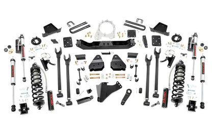 Rough Country 6 Inch Lift Kit | 4-Link | OVLD | C/O Vertex | Ford F-250/F-350 Super Duty (17-22) by Rough Country
