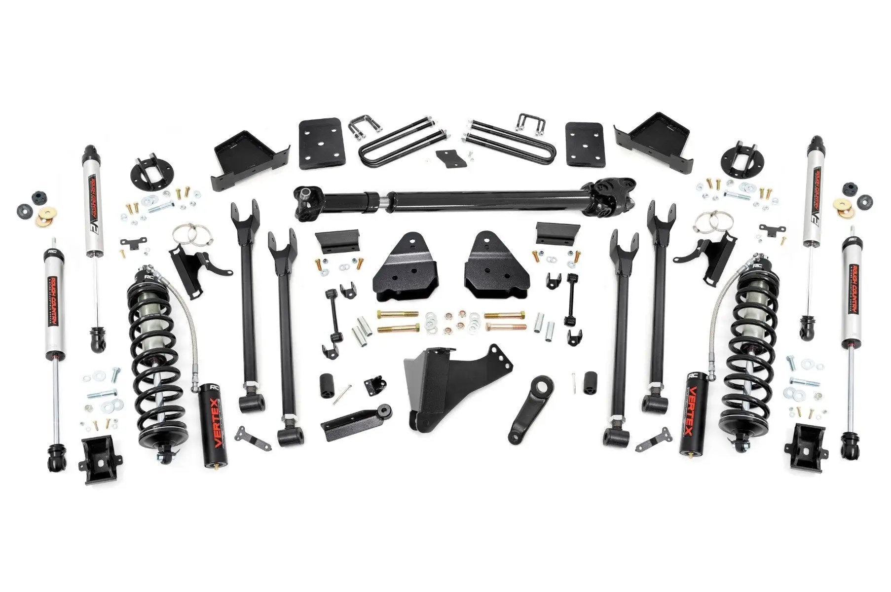 Rough Country 6 Inch Lift Kit | 4-Link | D/S | C/O V2 | Ford F-250/F-350 Super Duty (17-22) by Rough Country