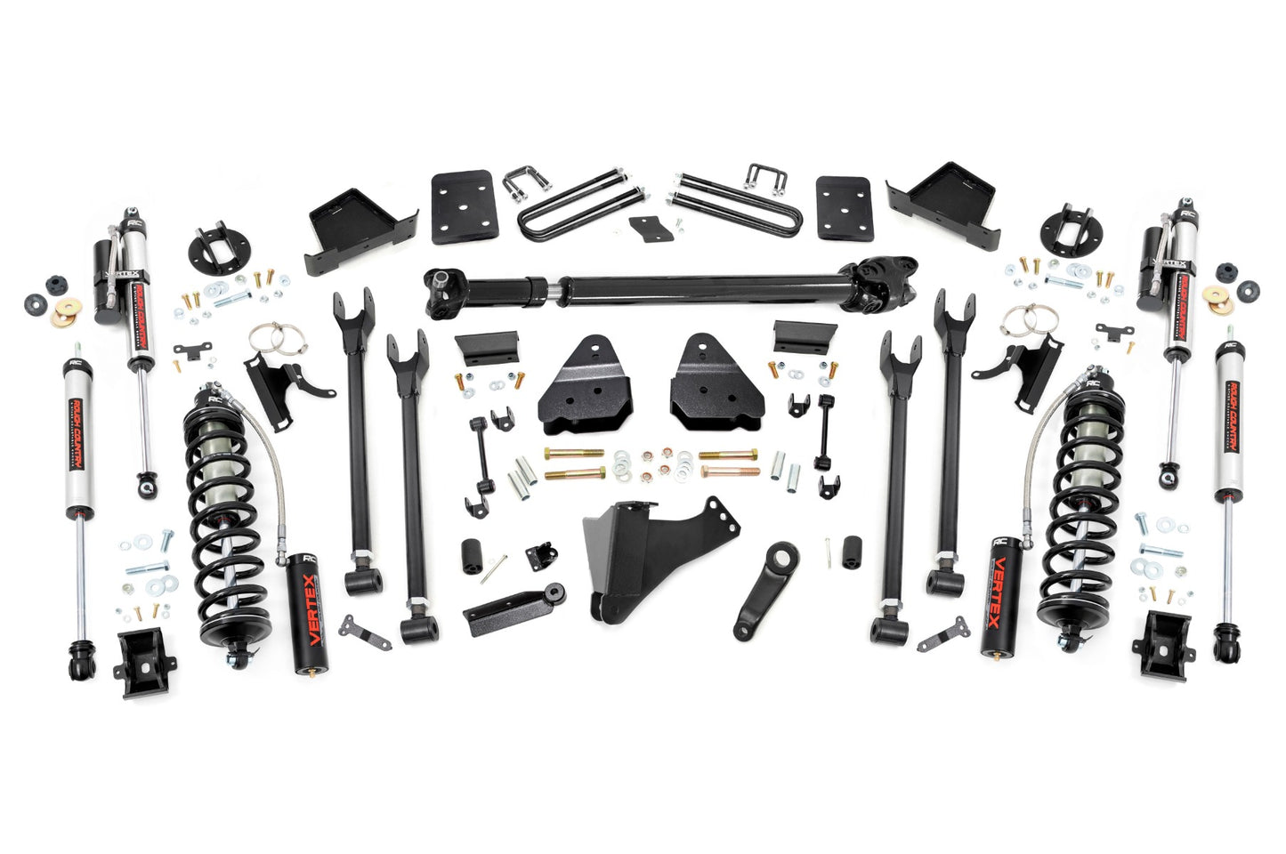 Rough Country 6 Inch Lift Kit  |  4-Link  |  No OVLD  |  D/S  |  C/O Vertex | Ford F-250/F-350 Super Duty (17-22)