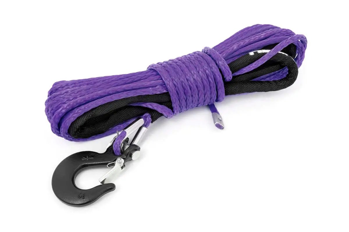 Rough Country Synthetic Rope | 1/4 Inch | 50 Ft | Purple by Rough Country