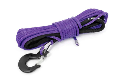 Rough Country Synthetic Rope | 1/4 Inch | 50 Ft | Purple by Rough Country
