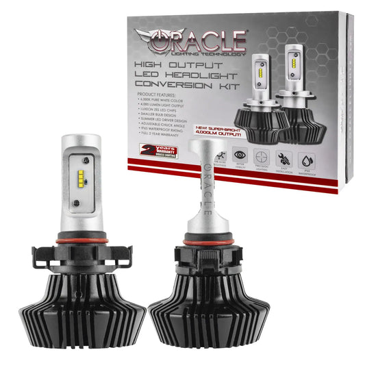 Oracle Lighting The new adjustable heat sink is removable which allows to reverse install or mount outside the headlight back-cap for added adaptability. The Luxeon ZES chips increase lumen output while drawing less than half the power of factory bulbs. by Oracle Lighting