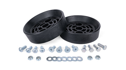 Air Lift Never sacrifice your towing ability, even if your truck is lifted. Our universal air spring cradle allows for full extension of the suspension, providing the air spring a place to set into on compression and during everyday driving.