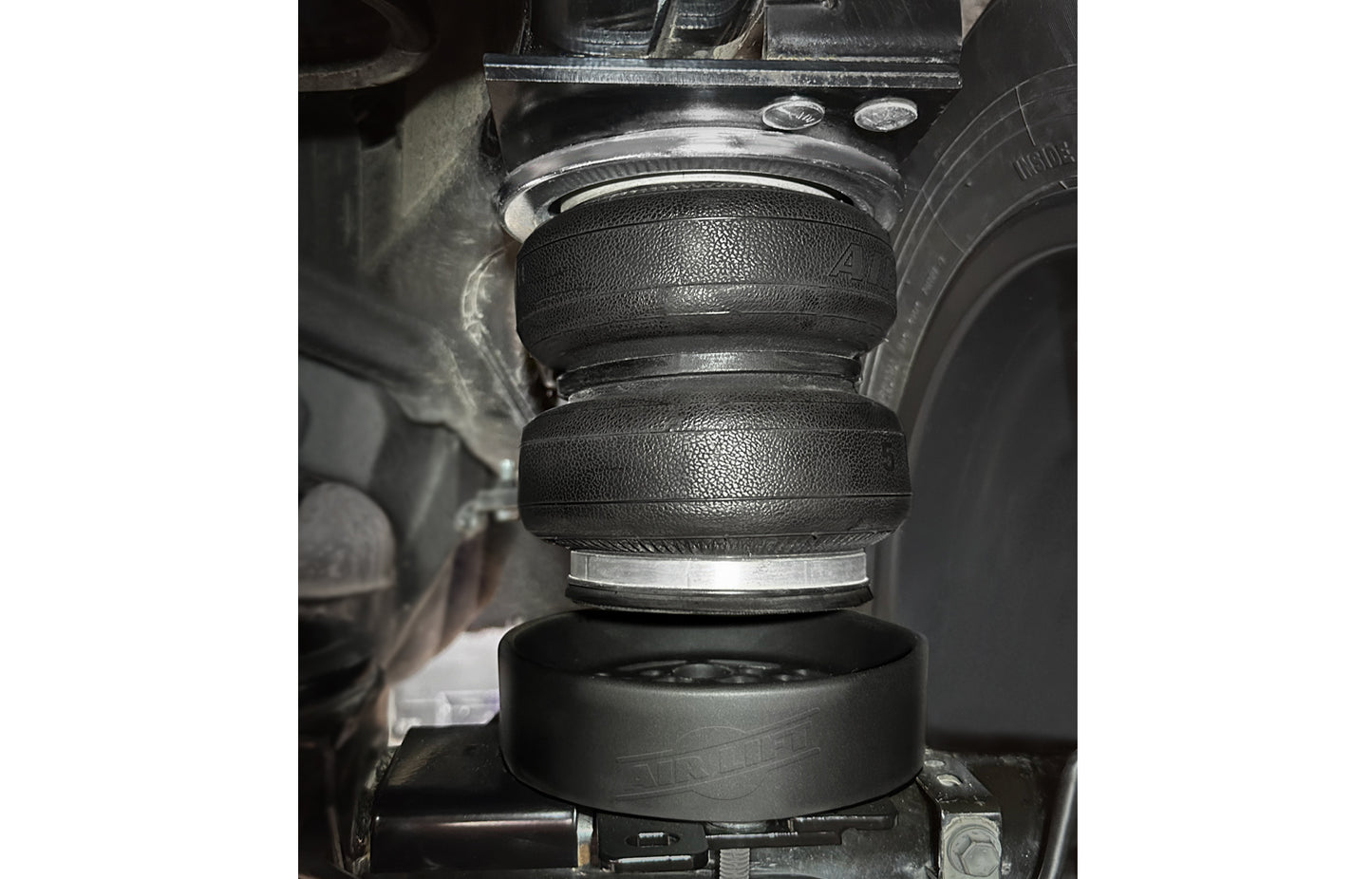 Air Lift Never sacrifice your towing ability, even if your truck is lifted. Our universal air spring cradle allows for full extension of the suspension, providing the air spring a place to set into on compression and during everyday driving.