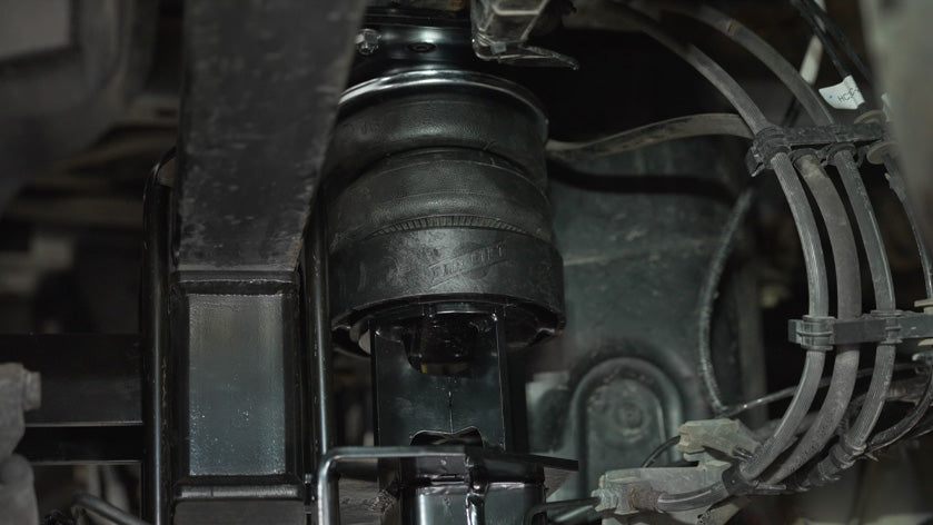Air Lift Never sacrifice your towing ability, even if your truck is lifted. Our universal air spring cradle allows for full extension of the suspension, providing the air spring a place to set into on compression and during everyday driving.
