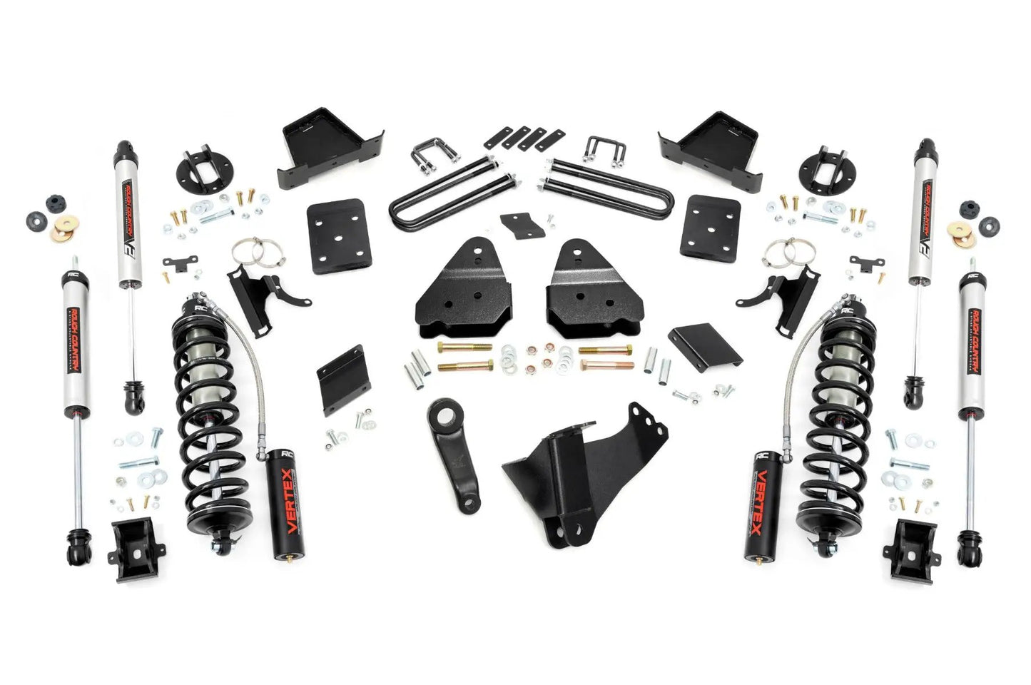 Rough Country 4.5 Inch Lift Kit | No OVLD | C/O V2 | Ford F-250 Super Duty 4WD (11-14) by Rough Country