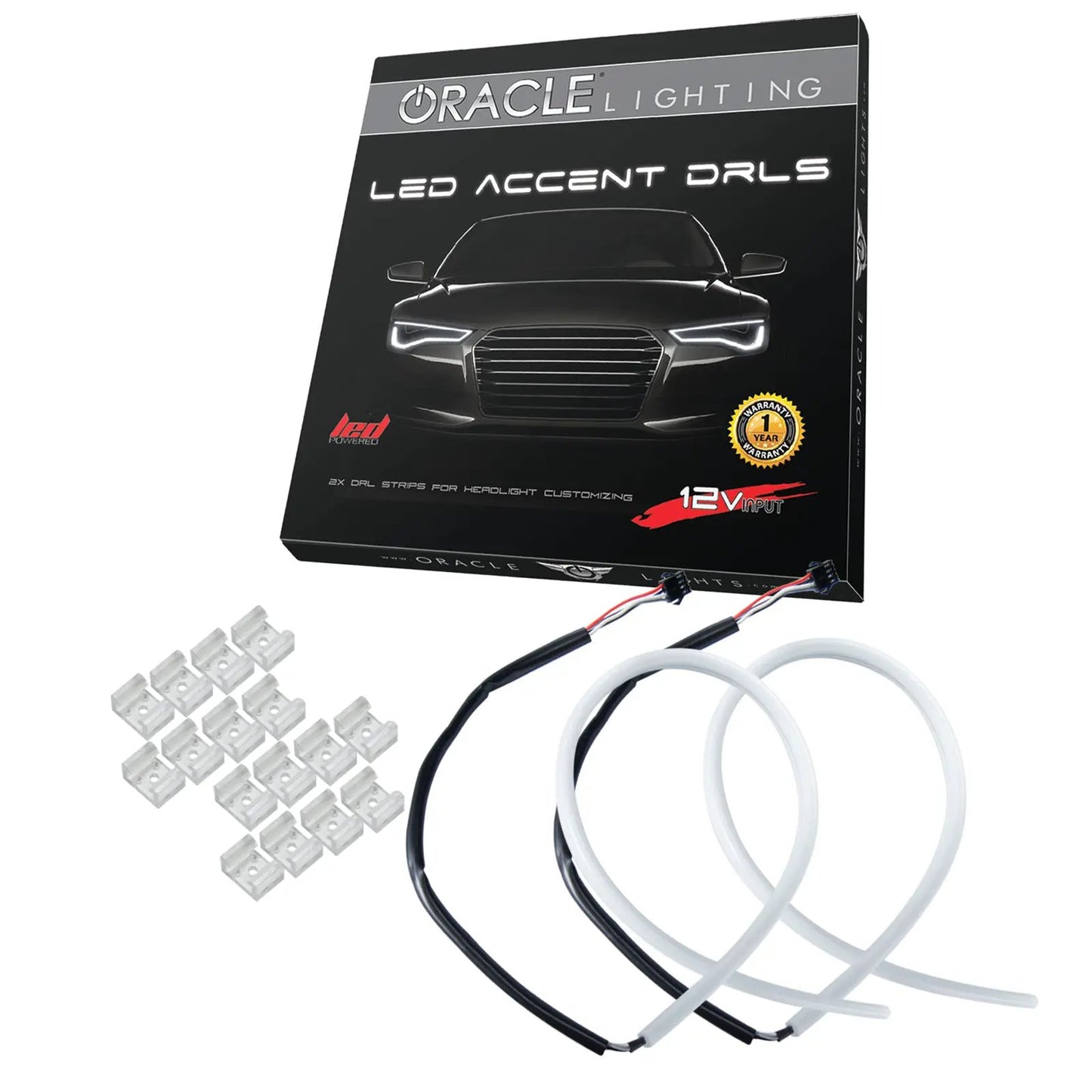 Oracle Lighting Adds an 24 in. white accent daytime running light to your vehicle. Can be installed either inside or outside of your vehicle due to weatherproof rating. Flexible strip can be mounted to various locations around your vehicle. by Oracle Lighting