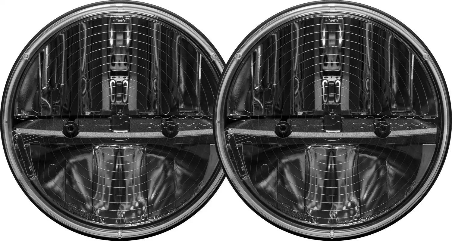 RIGID Industries 7 Inch Round Heated Headlight Kit With PWM Adaptor, Pair by RIGID Industries