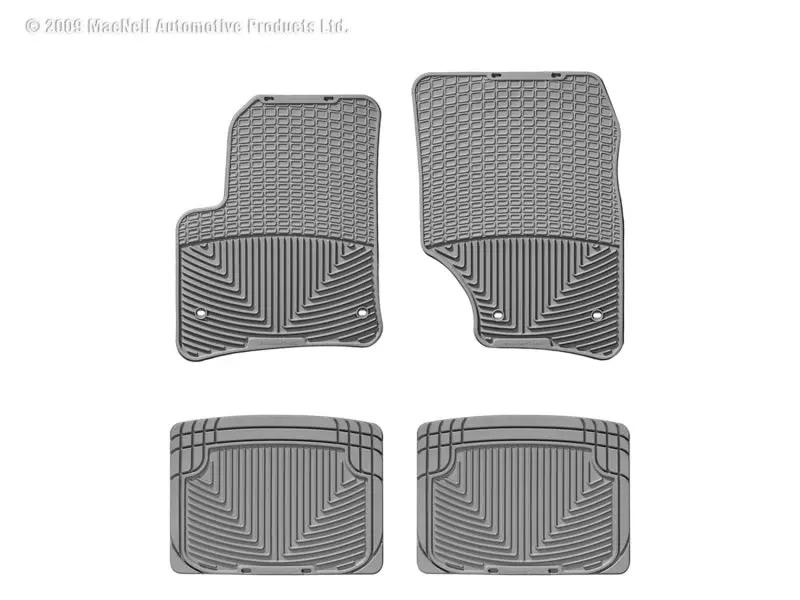 WeatherTech WT Rubber Mats - Rear - Grey by WeatherTech