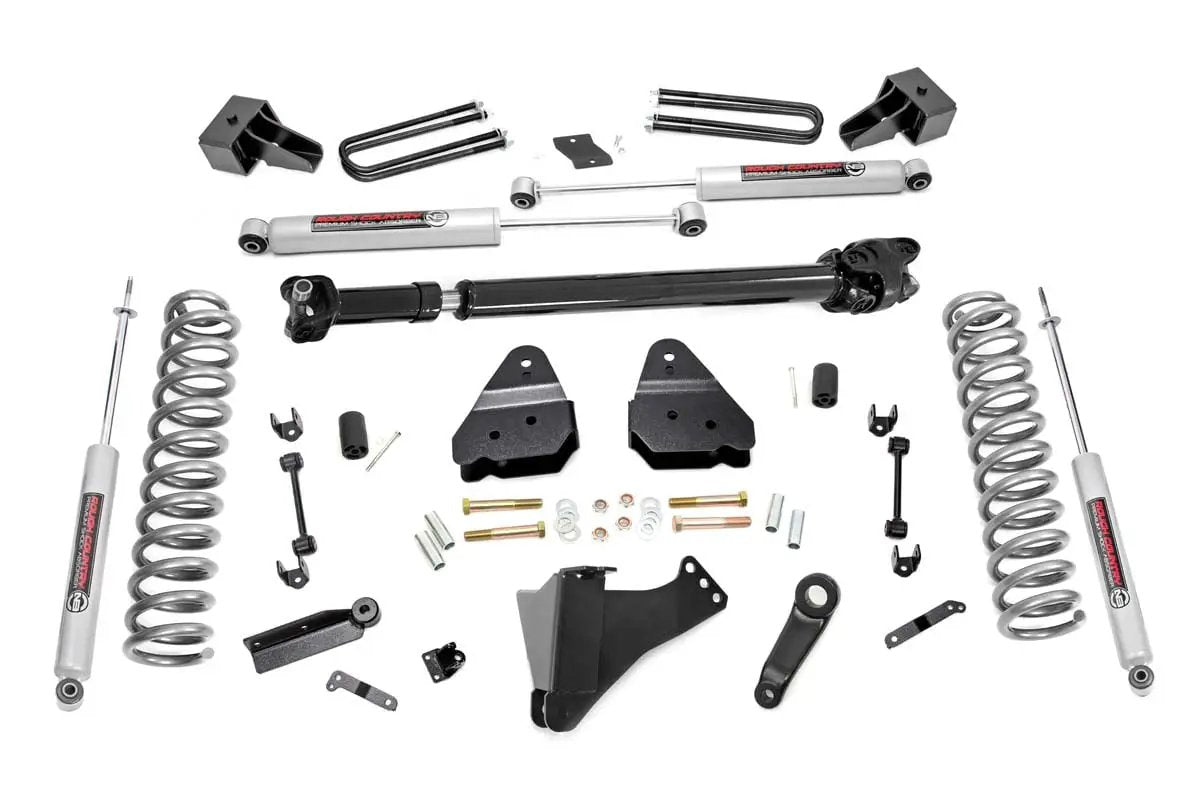Rough Country 4.5 Inch Lift Kit | DRW | FR Drive Shaft | Ford F-350 Super Duty 4WD (17-22) by Rough Country