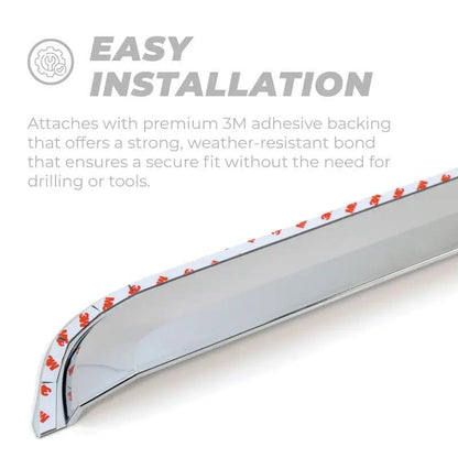 Putco PUT Element Chrm Window Visors by Putco