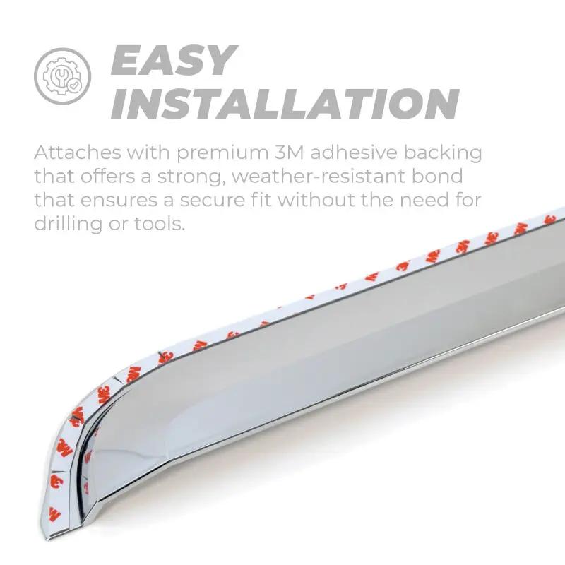 Putco PUT Element Chrm Window Visors by Putco