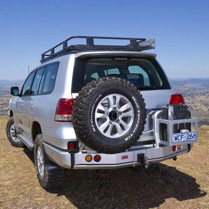 ARB Rear Bumper, Vehicle Specific, Black, Steel, Dual Jacking Points, Low-Slip Tread