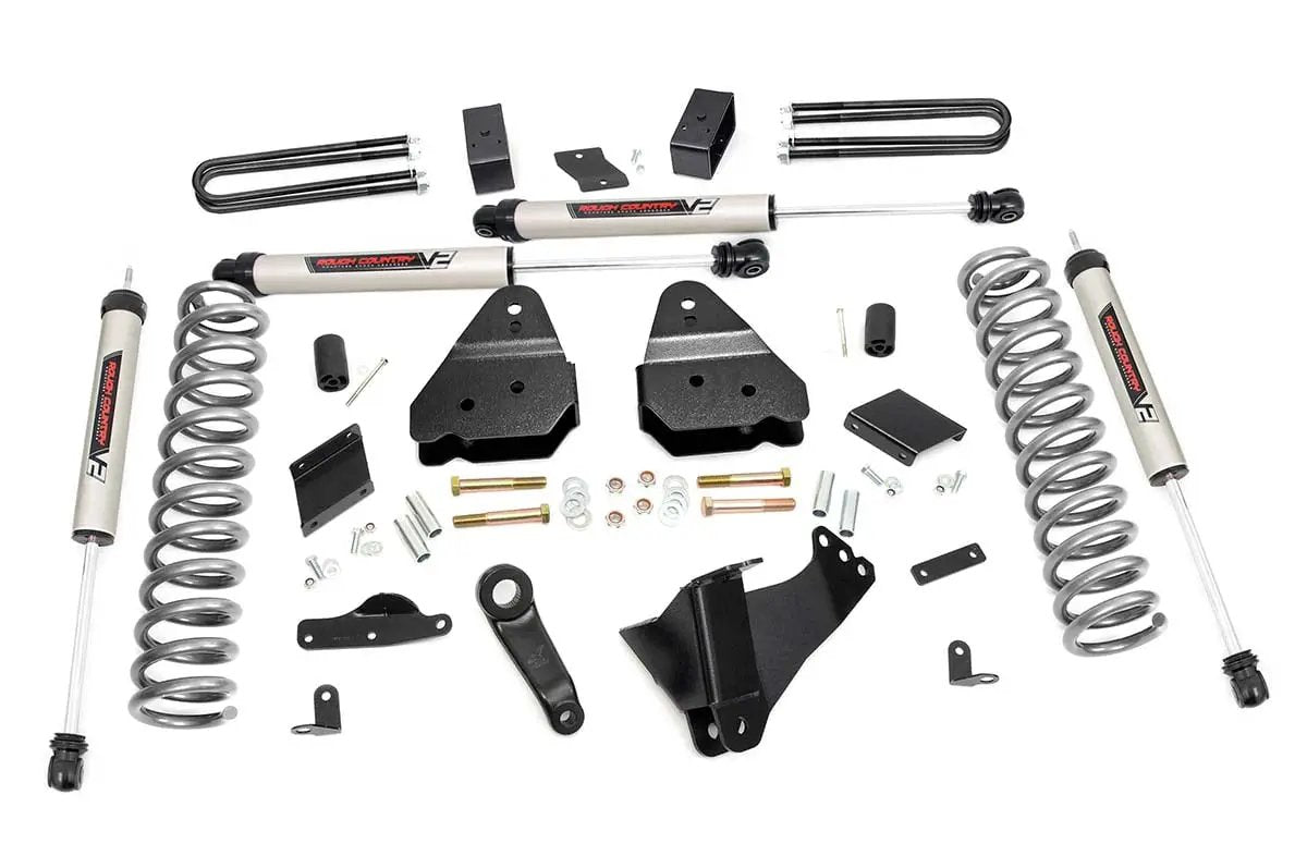 Rough Country 4.5 Inch Lift Kit | No OVLD | V2 | Ford F-250 Super Duty 4WD (2011-2014) by Rough Country