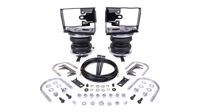 Air Lift The LoadLifter 5000 load support kit for 24-26 Toyota Tacoma 4WD offers up to 5,000 lbs. of load-leveling capacity to help eliminate squat, trailer sway, and body roll. Rear coil spring suspension only.