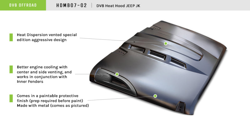 DV8 Offroad DVE Hoods