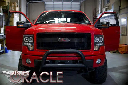 Oracle Lighting The Off-Road mirror caps offer a clean almost OEM look. They are installed using the factory mounts. The advanced LED optics are set at a 45 degree angle to best help the driver in off-road activities. by Oracle Lighting