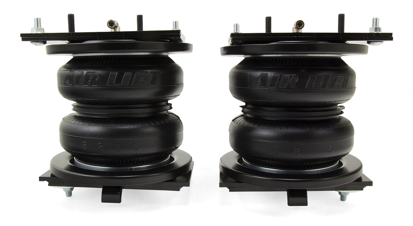 Air Lift The LoadLifter 7500 XL Ultimate offers greater leveling strength for towing and hauling with 7-inch double-bellows air springs and up to 7,500 lbs. load-leveling capacity. The fully adjustable kit helps support the most significant loads.