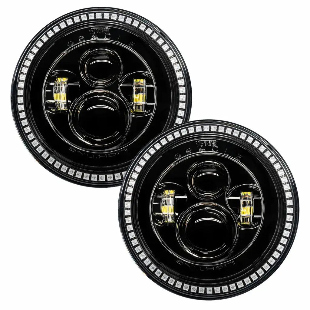 ORACLE Lighting 7" High Powered LED Headlights - Black Bezel by Oracle Lighting