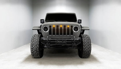 ORACLE Lighting Jeep Wrangler JL/Gladiator JT 7in. High Powered LED Headlights (Pair) White Halos by Oracle Lighting