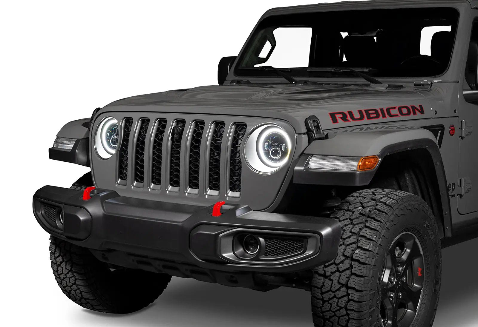 ORACLE Lighting Jeep Wrangler JL/Gladiator JT 7in. High Powered LED Headlights (Pair) White Halos by Oracle Lighting