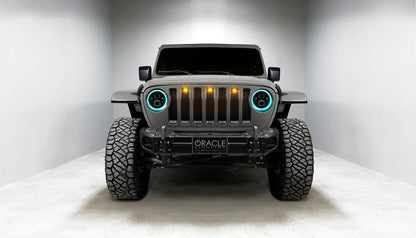 ORACLE Lighting Jeep Wrangler JL/Gladiator JT 7in. High Powered LED Headlights (Pair) Dynamci ColorSHIFT