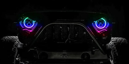 ORACLE Lighting Jeep Wrangler JL/Gladiator JT 7in. High Powered LED Headlights (Pair) Dynamci ColorSHIFT by Oracle Lighting