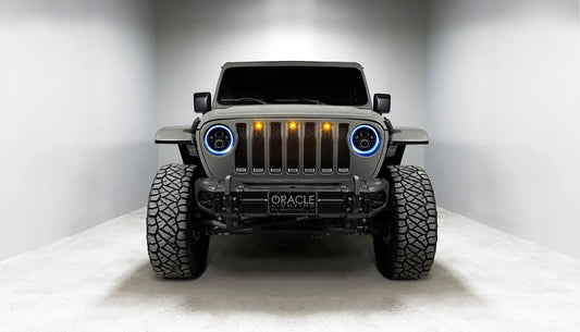 ORACLE Lighting Jeep Wrangler JL/Gladiator JT 7in. High Powered LED Headlights (Pair) Dynamci ColorSHIFT by Oracle Lighting