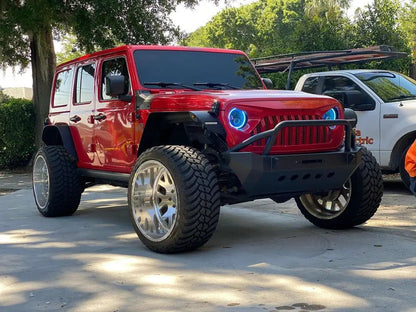 ORACLE Lighting Jeep Wrangler JL/Gladiator JT 7in. High Powered LED Headlights (Pair) ColorSHIFT Halos w/2.0 by Oracle Lighting