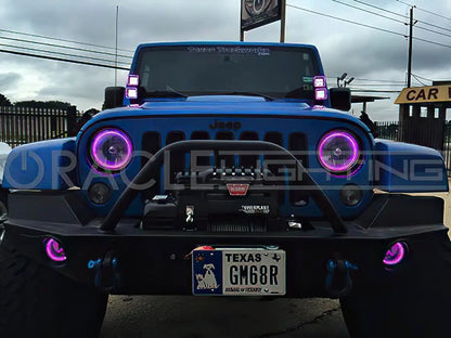 Oracle Lighting The Off-Road 3 in. Square WP ColorSHIFT(tm) LED Halo is created with a die-cast aluminum housing and PMMA lenses. Easy installation on outside of the lenses with the included multi-layer 3M adhesive backing. by Oracle Lighting