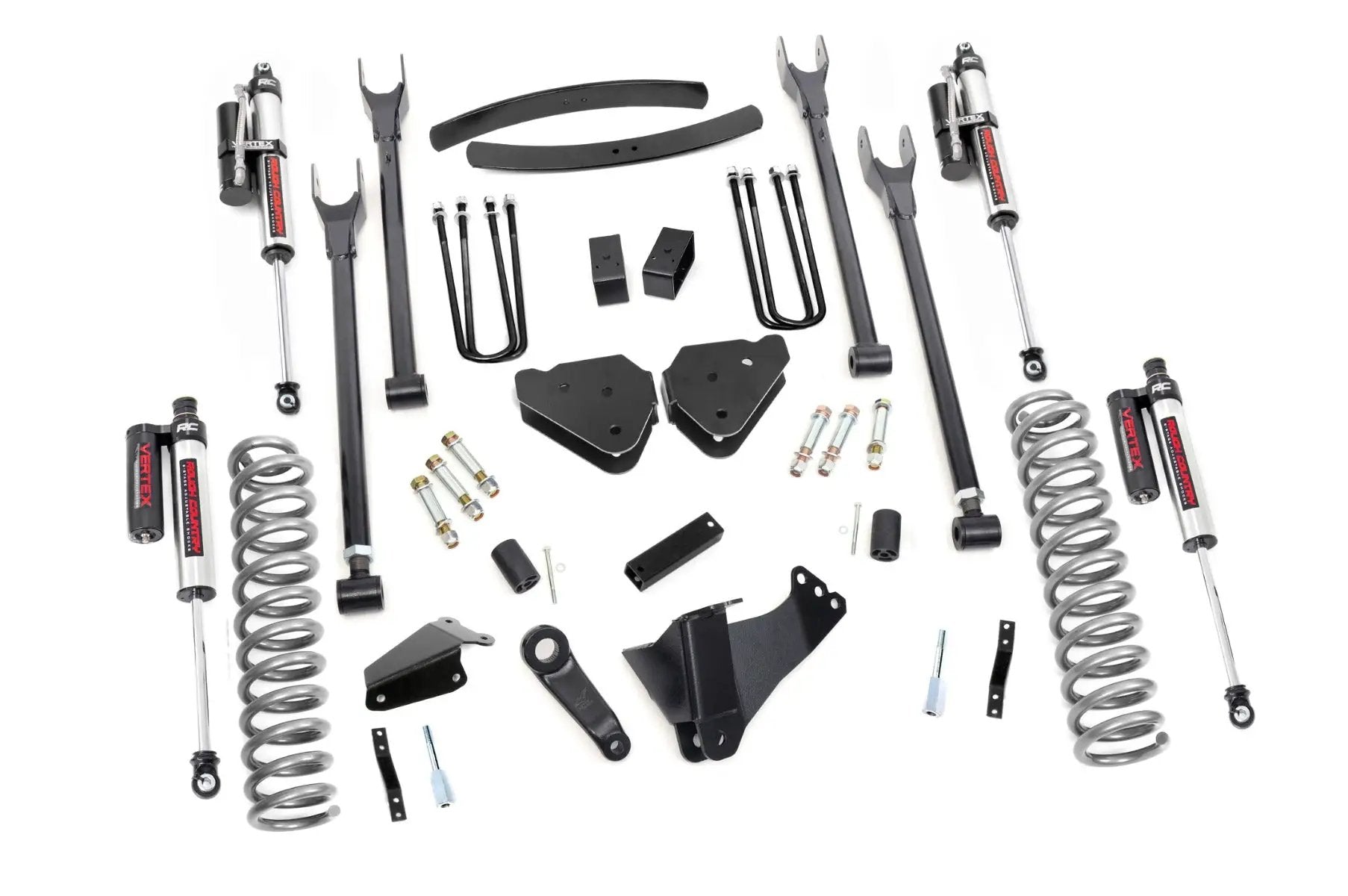 Rough Country 6 Inch Lift Kit | Gas | 4 Link | OVLD | Vertex | Ford F-250/F-350 Super Duty (05-07) by Rough Country