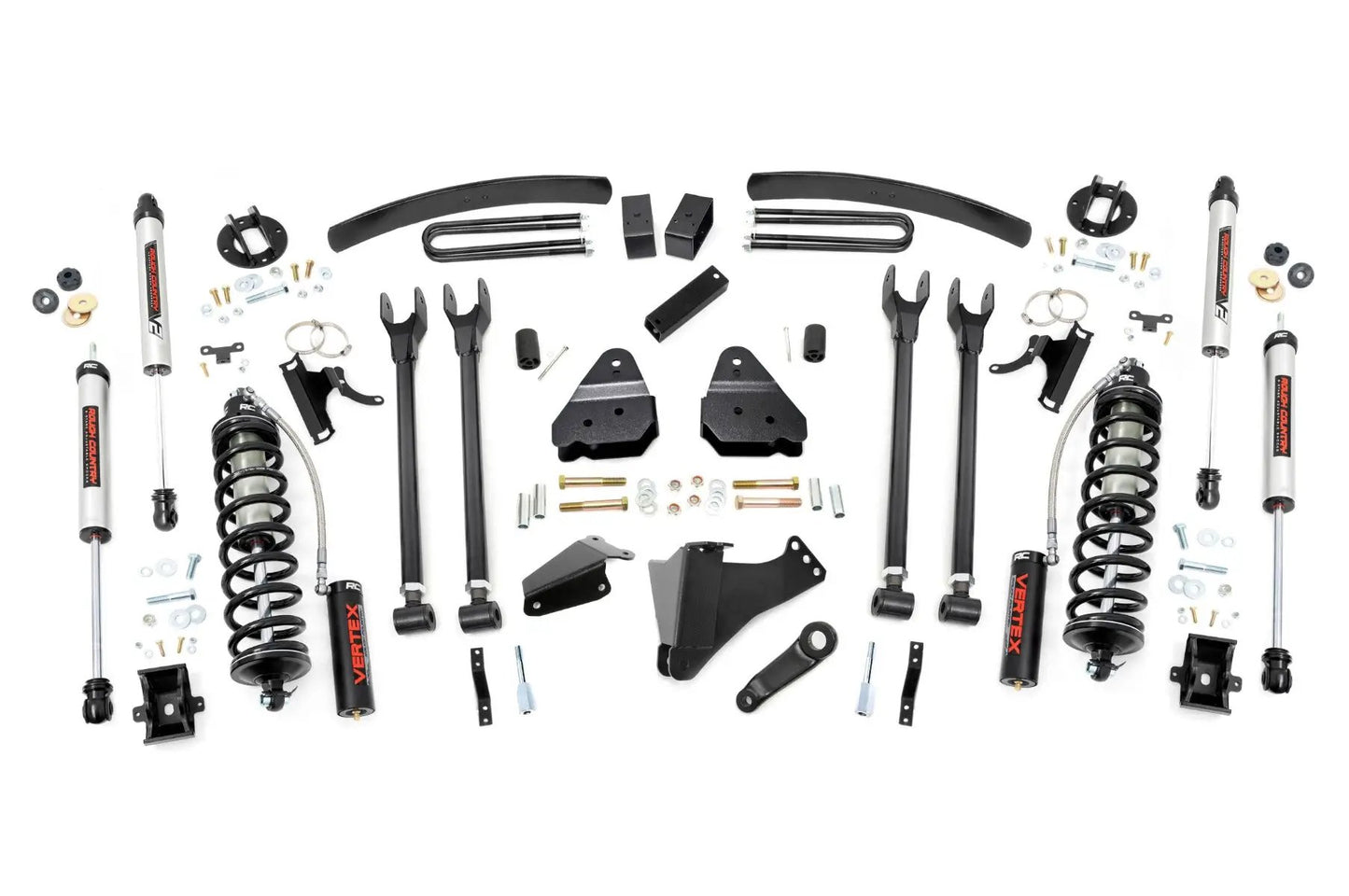 Rough Country 6 Inch Lift Kit | Diesel | 4 Link | OVLDS | C/O V2 | Ford F-250/F-350 Super Duty (05-07) by Rough Country