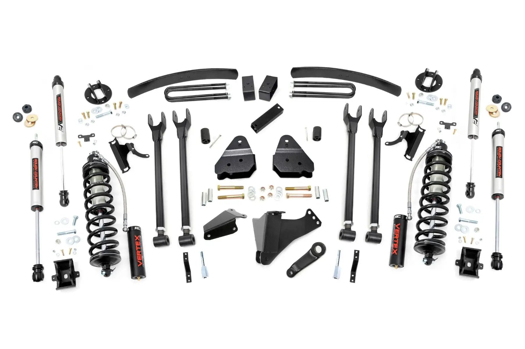 Rough Country 6 Inch Lift Kit | Diesel | 4 Link | OVLDS | C/O V2 | Ford F-250/F-350 Super Duty (05-07) by Rough Country