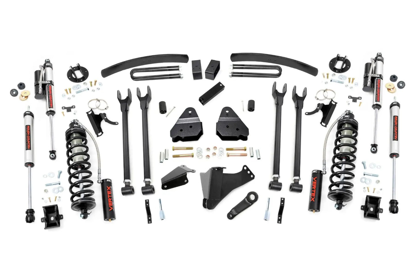 Rough Country 6 Inch Lift Kit | Gas | 4 Link | OVLD | C/O Vertex | Ford F-250/F-350 Super Duty (05-07) by Rough Country