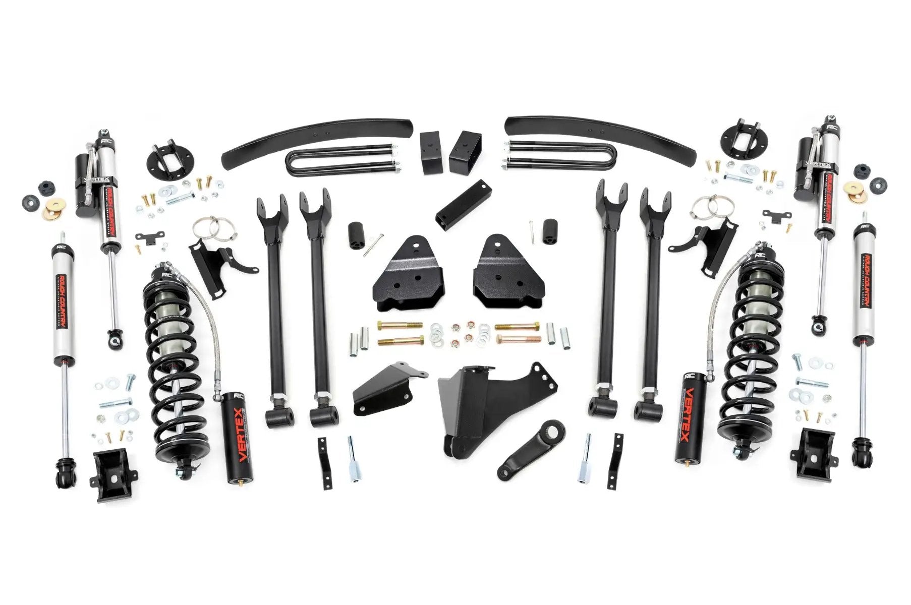 Rough Country 6 Inch Lift Kit | Gas | 4 Link | OVLD | C/O Vertex | Ford F-250/F-350 Super Duty (05-07) by Rough Country