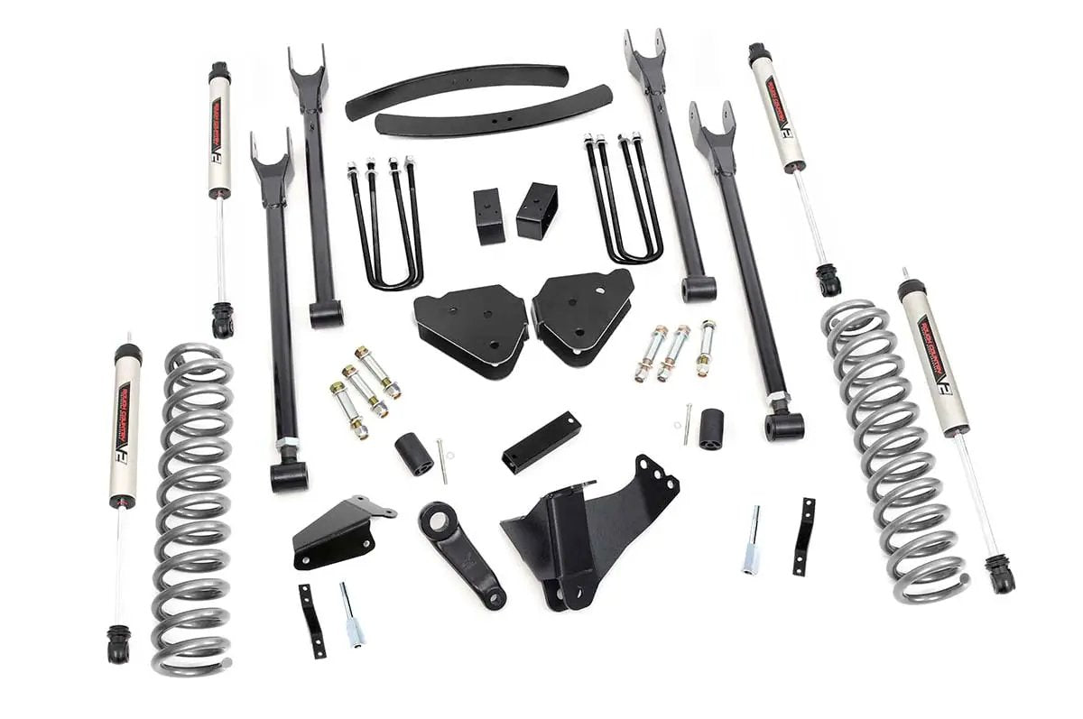 Rough Country 6 Inch Lift Kit | Diesel | 4 Link | OVLDS | V2 | Ford F-250/F-350 Super Duty (05-07) by Rough Country