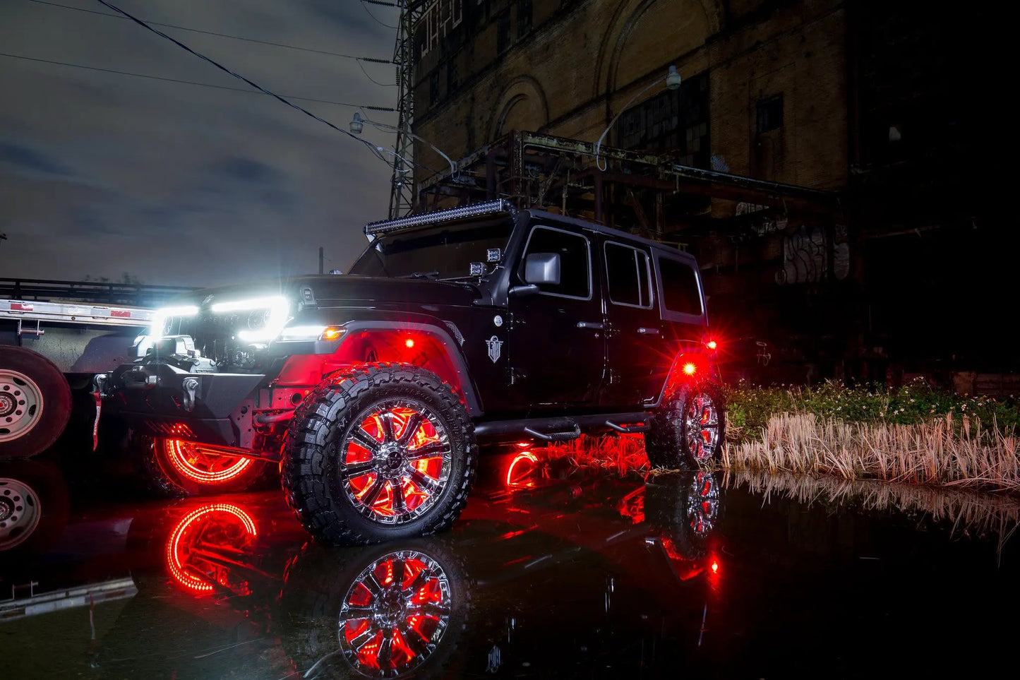 ORACLE Lighting Bluetooth + RF ColorSHIFT Underbody Wheel Well Rock Light Kit - 4 PCS by Oracle Lighting