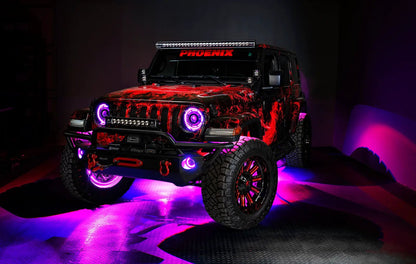 ORACLE Lighting Bluetooth + RF ColorSHIFT Underbody Wheel Well Rock Light Kit - 4 PCS by Oracle Lighting