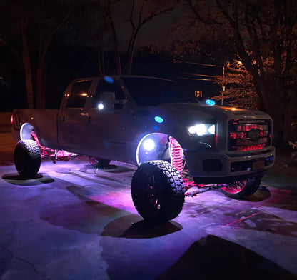 ORACLE Lighting Bluetooth + RF ColorSHIFT Underbody Wheel Well Rock Light Kit - 4 PCS by Oracle Lighting