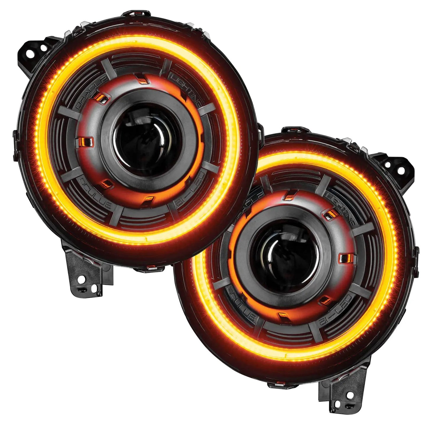 ORACLE Lighting Oculus Switchback Bi-LED Projector Headlights for Jeep Wrangler JL / Gladiator JT by Oracle Lighting