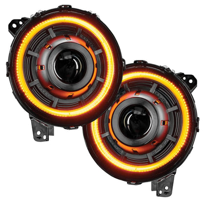 ORACLE Lighting Oculus Switchback Bi-LED Projector Headlights for Jeep Wrangler JL / Gladiator JT by Oracle Lighting