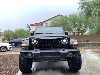 ORACLE Lighting Oculus Switchback Bi-LED Projector Headlights for Jeep Wrangler JL / Gladiator JT by Oracle Lighting