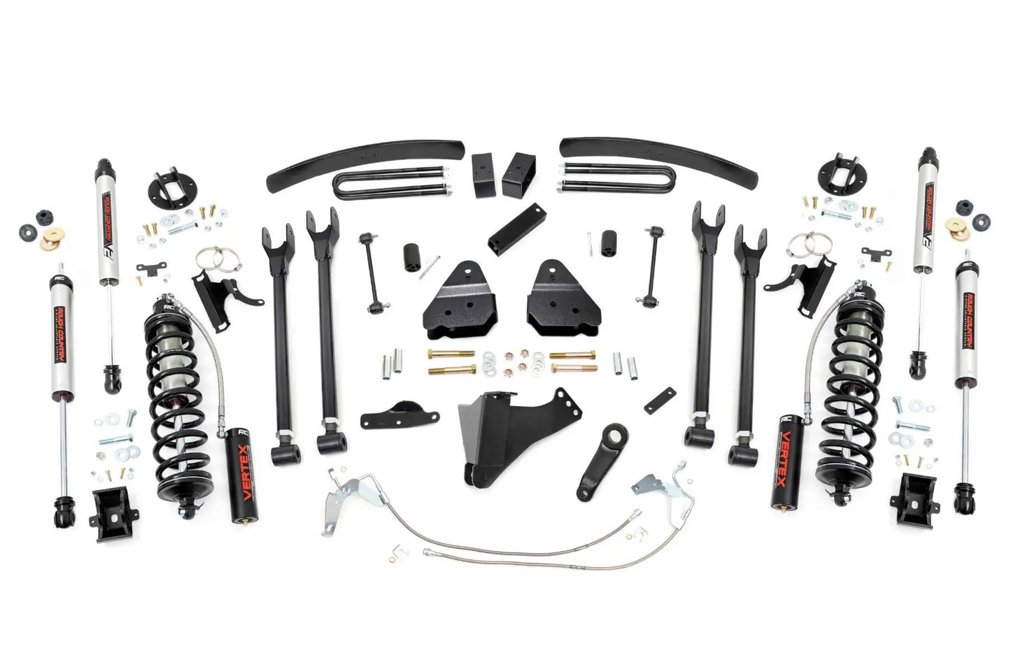 Rough Country 6 Inch Lift Kit | Gas | 4 Link | C/O V2 | Ford F-250/F-350 Super Duty (08-10) by Rough Country