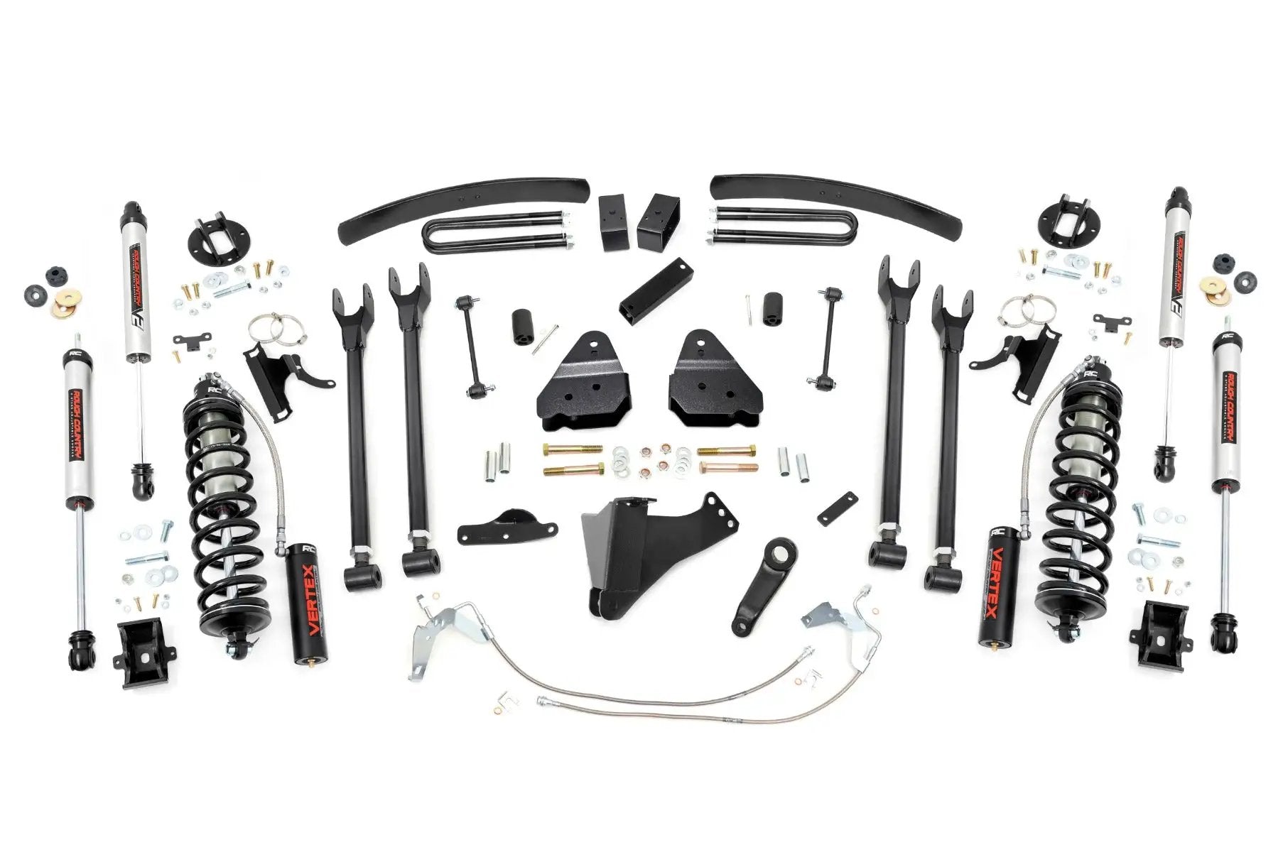 Rough Country 6 Inch Lift Kit | Gas | 4 Link | C/O V2 | Ford F-250/F-350 Super Duty (08-10) by Rough Country